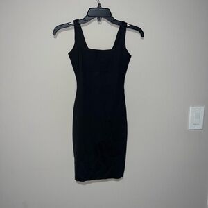 SKIMS BODY TANK SLIP DRESS BLACK ONYX SMALL